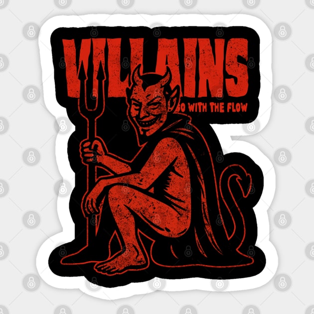 VILLAINS Sticker by artslaves